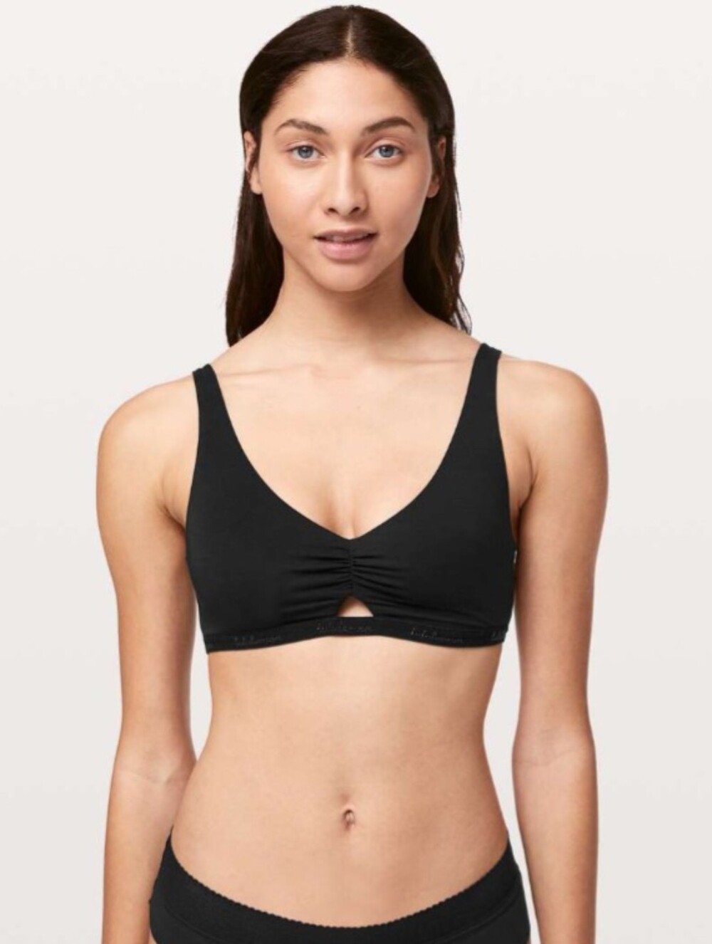 Lululemon Athletica Black Simply Gathered Bralette